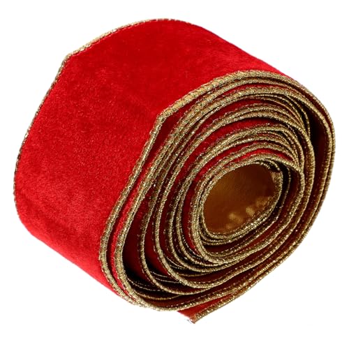GARIOUANS Rotes Samtband Schneidbares Geschenkband für DIY Dekoration Hochwertiges Schleifenband für Bastelprojekte Weihnachten und Besondere Anlässe GARIOUANS Rotes Samtband Schneidbares Geschenkband für DIY Dekoration Hochwertiges Schleifenband für Bastelprojekte Weihnachten und Besondere Anlässe von GARIOUANS