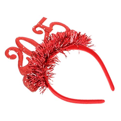 GARIOUANS Rotes Stirnband mit Pailletten Neujahrs Haarreif für Weihnachten Silvester Party Damen Mädchen Leichte Kopfbedeckung Festliche Accessoires GARIOUANS Rotes Stirnband mit Pailletten Neujahrs Haarreif für Weihnachten Silvester Party Damen Mädchen Leichte Kopfbedeckung Festliche Accessoires von GARIOUANS