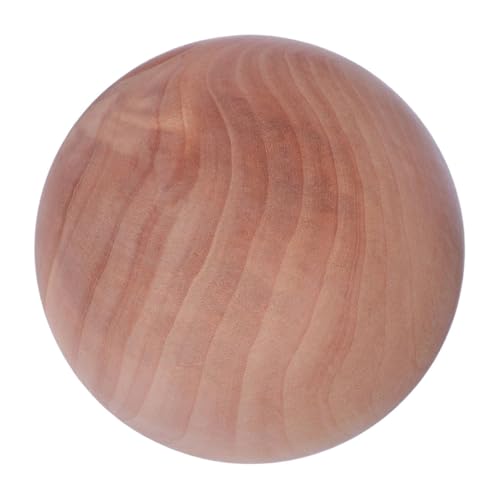 GARIOUANS Runde Holzperlen Naturholz Große DIY Bastelkugeln für Kreative Projekte Handgefertigte Glatte Unbearbeitete Holzball Zubehörteile für Kunsthandwerk und Dekoration von GARIOUANS
