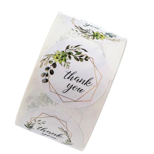GARIOUANS Selbstklebende Dankeschön Aufkleber mit Blumenmotiv Runde DIY Geschenk Verpackungssticker Stark Haftend für Partys Backen und Basteln GARIOUANS Selbstklebende Dankeschön Aufkleber mit Blumenmotiv Runde DIY Geschenk Verpackungssticker Stark Haftend für Partys Backen und Basteln von GARIOUANS