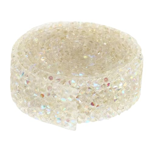 GARIOUANS Self adhesive Resin Rhinestone Ribbon Transparent Weiß DIY Strassband zum Aufnähen für Schmuck Basteln Dekoration Flexibel Zuschneidbar Langlebig GARIOUANS Self adhesive Resin Rhinestone Ribbon Transparent Weiß DIY Strassband zum Aufnähen für Schmuck Basteln Dekoration Flexibel Zuschneidbar Langlebig von GARIOUANS