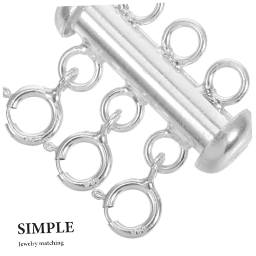 GARIOUANS Silberner Schmuckverschluss für Mehrere Halsketten Langlebiger Mehrfachketten Detangler Flexibler Verschluss für Armbänder und Fußkettchen für Besondere Anlässe Wie Weihnachten GARIOUANS Silberner Schmuckverschluss für Mehrere Halsketten Langlebiger Mehrfachketten Detangler Flexibler Verschluss für Armbänder und Fußkettchen für Besondere Anlässe Wie Weihnachten von GARIOUANS