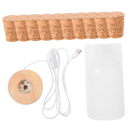 GARIOUANS Silikon Nachtlichtform Set für DIY Epoxidharz Lampen Wiederverwendbare Gießform Geruchsneutral Einfach zu Entformen Inklusive Form und Warmweißen LED Lampenfassungen Kreativ und von GARIOUANS