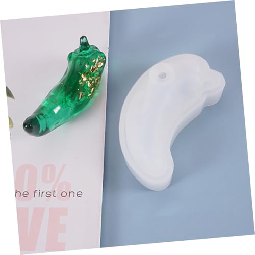 GARIOUANS Silikonform Chili Form Flexible Transparente DIY Gießform für Harz Basteln Tischdeko Silikonform für Individuelle Chili Nachbildung Handliche von GARIOUANS
