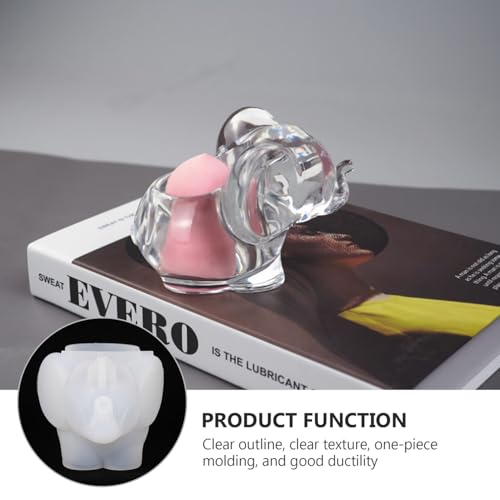 GARIOUANS Silikonform Elefant für Make up Schwamm Aufbewahrung Flexibel Geruchsneutral Langlebig DIY Gießform für Epoxidharz Schmuck Seife Handwerk Kreative Dekoration von GARIOUANS