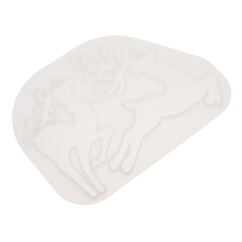 GARIOUANS Silikonform Weihnachts Schlüsselanhänger DIY Rentier Anhängerform für Handgemachte Schmuckstücke Sichere Praktische Weihnachts Ornament Gießform für Kreative Bastelprojekte von GARIOUANS