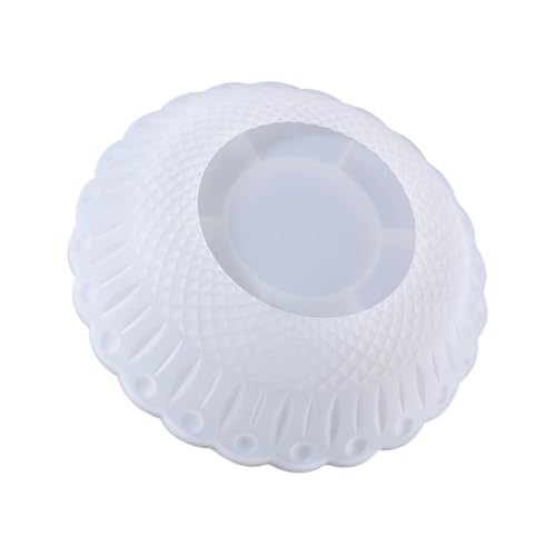 GARIOUANS Silikonform für DIY Snackteller mit Großem Spitzenrand Epoxidharz Resin Tray Mold Vielseitige Obst Aufbewahrungsschale Kreative Bastelform für Individuelle Servierteller von GARIOUANS