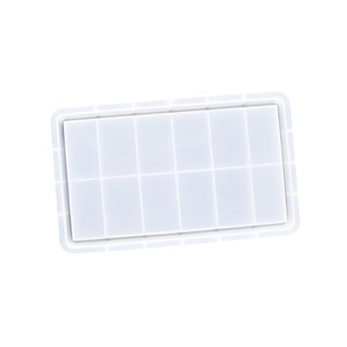 GARIOUANS Silikonform für Epoxidharz Gießform Rechteckiges DIY Tablett mit Rillen für Aufbewahrung und Dekoration Originelles Basteln Langlebig und Vielseitig für Snacks Schmuck und Tee von GARIOUANS