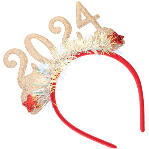 GARIOUANS Silvester Haarreif mit Glitzer-design Leichtes Modisches Party-haarband für Damen und Mädchen Bequem und Schonend für Festliche Fotos bei Neujahrsfeiern von GARIOUANS