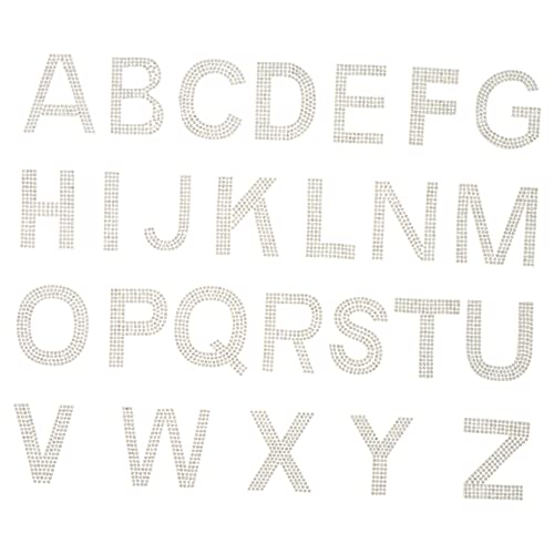 GARIOUANS Strass Bügelbuchstaben Applikationen Alphabet Weiß Bestickte DIY Aufbügler Patches für Kleidung Taschen Kostüme Hot Melt Glitzernde Buchstaben Aufnäher zum Aufnähen und Reparieren GARIOUANS Strass Bügelbuchstaben Applikationen Alphabet Weiß Bestickte DIY Aufbügler Patches für Kleidung Taschen Kostüme Hot Melt Glitzernde Buchstaben Aufnäher zum Aufnähen und Reparieren von GARIOUANS