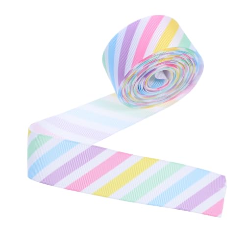 GARIOUANS Streifen Band für Ostern Breites Polyester Band für Blumensträuße und Diy Projekte für Frühlingsdekoration und Festliche Anlässe Langlebig GARIOUANS Streifen Band für Ostern Breites Polyester Band für Blumensträuße und Diy Projekte für Frühlingsdekoration und Festliche Anlässe Langlebig von GARIOUANS