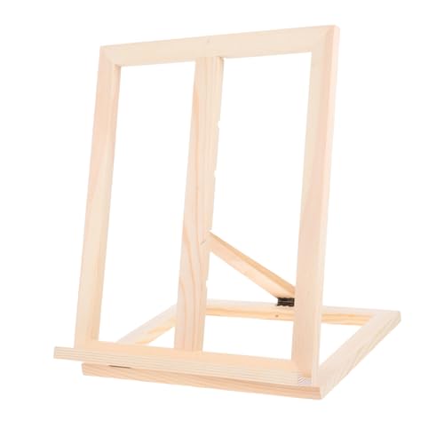 GARIOUANS Student Leeristin Tabletruhe Lehrbuchhalter Kochbuchständer Bücherregal-organizer Verstellbare Malstaffelei Tischkunst-staffelei Tisch-malstaffelei Tisch Bücherregal Holz Khaki von GARIOUANS