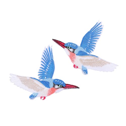 GARIOUANS Symmetrische Selbstklebende Bügelflicken mit Besticktem Vogelmotiv Teiliges für DIY Kleidung Taschen und Accessoires Farbintensiv Strapazierfähig zur Reparatur und Dekoration GARIOUANS Symmetrische Selbstklebende Bügelflicken mit Besticktem Vogelmotiv Teiliges für DIY Kleidung Taschen und Accessoires Farbintensiv Strapazierfähig zur Reparatur und Dekoration von GARIOUANS
