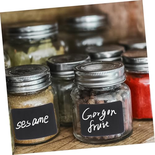 GARIOUANS Teiliges Abwischbare Schwarze PVC Tafel aufkleber mit Weißen Flüssigkreidestiften Selbstklebend Große und Kleine Beschreibbare Vorratsdosen Etiketten für Küche Glasflaschen Dosen von GARIOUANS