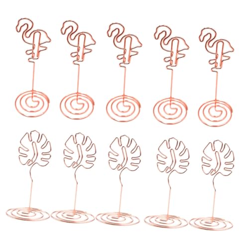 GARIOUANS Teiliges Memo Clip mit Monstera und Flamingo Design Metallhalter mit Großem Sockel Tischkartenhalter für Sommerparty Hochzeit Geburtstag Wiederverwendbarer Desktop Fotohalter in GARIOUANS Teiliges Memo Clip mit Monstera und Flamingo Design Metallhalter mit Großem Sockel Tischkartenhalter für Sommerparty Hochzeit Geburtstag Wiederverwendbarer Desktop Fotohalter in von GARIOUANS