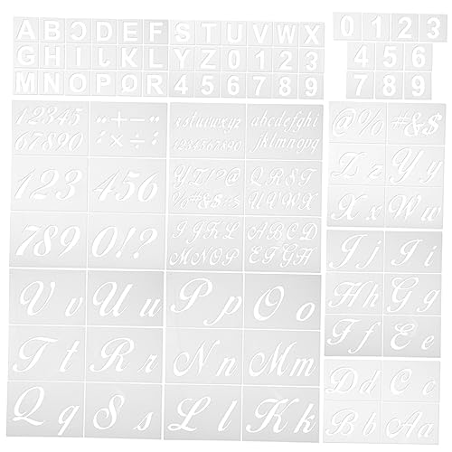 GARIOUANS Teiliges Schablonen für Buchstaben und Zahlen Wiederverwendbare Malvorlagen Waschbare Letter Stencils für Scrapbooking DIY Kunstprojekte Vielseitig Einsetzbar mit Stift Spray und von GARIOUANS