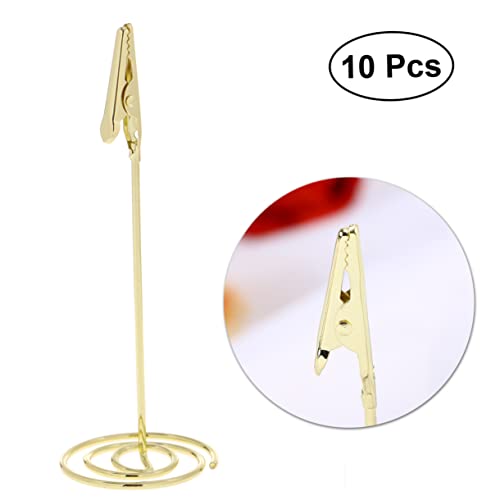 GARIOUANS Tischkartenhalter aus Kreative Foto und Menüklammern Gold für Hochzeiten Partys und für Tischdekoration und Platzkarten GARIOUANS Tischkartenhalter aus Kreative Foto und Menüklammern Gold für Hochzeiten Partys und für Tischdekoration und Platzkarten von GARIOUANS