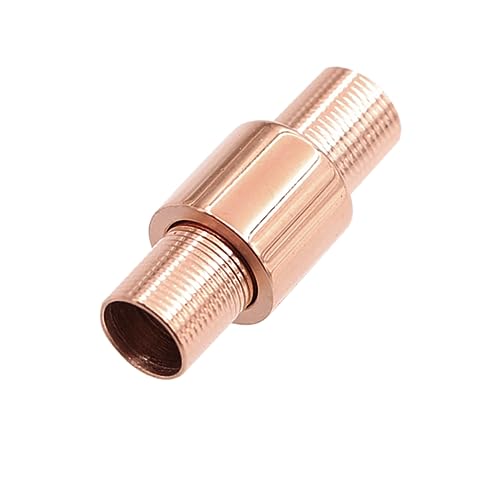 GARIOUANS Titanstahl Magnetverschluss für Schmuck DIY Armband und Kettenverbinder Roségold Starker Halt Leicht zu Bedienen für Lederarmbänder und Geflochtene von GARIOUANS