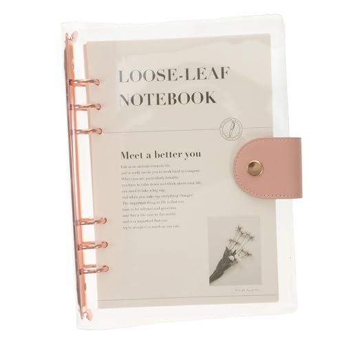 GARIOUANS Transparent Notizbuch mit Nachfüllbarem Ringbuch Praktischer Haushaltsplaner für Schüler für Zeitplanung Notizen und Tagebuchführung Roségoldene Hülle GARIOUANS Transparent Notizbuch mit Nachfüllbarem Ringbuch Praktischer Haushaltsplaner für Schüler für Zeitplanung Notizen und Tagebuchführung Roségoldene Hülle von GARIOUANS
