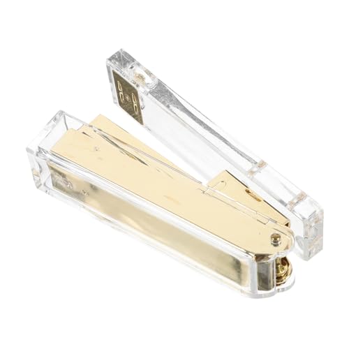 GARIOUANS Transparenter Handhefter Goldfarbig Multifunktionaler Bürohefter Kompakte Ergonomisch Praktisch Für Schule Büro Zuhause GARIOUANS Transparenter Handhefter Goldfarbig Multifunktionaler Bürohefter Kompakte Ergonomisch Praktisch Für Schule Büro Zuhause von GARIOUANS