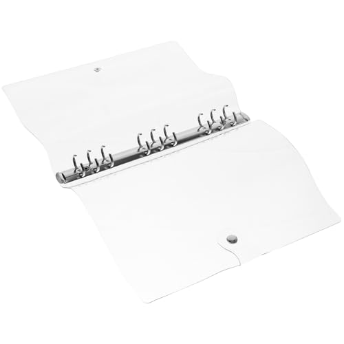 GARIOUANS Transparenter Notizbuch Einband Ringbuch Hülle Weiche Kunststoff Schutzhülle für Scrapbook und Loseblatt Ordner Wiederverwendbarer Binder Notebook Cover für Büro und Schule von GARIOUANS