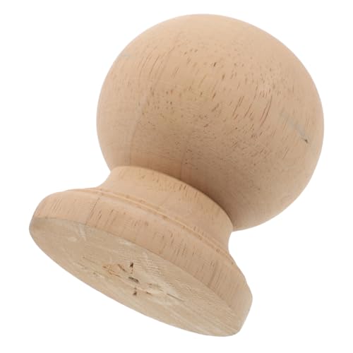 GARIOUANS Unlackiertes Holz-endstück Ball Finial Massivholz DIY Säulenaufsatz Rustikal Natürlicher Holzgriff für Treppen Geländer Bettpfosten Gartenzaun Dekoration GARIOUANS Unlackiertes Holz-endstück Ball Finial Massivholz DIY Säulenaufsatz Rustikal Natürlicher Holzgriff für Treppen Geländer Bettpfosten Gartenzaun Dekoration von GARIOUANS