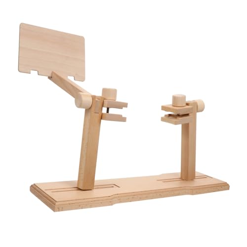 GARIOUANS Verstellbarer Multifunktionaler Stickrahmenständer aus Buchenholz für Tischkreuzstich DIY Handarbeiten Bastelstickerei Kompakt und Platzsparend für Stickereiprojekte und von GARIOUANS