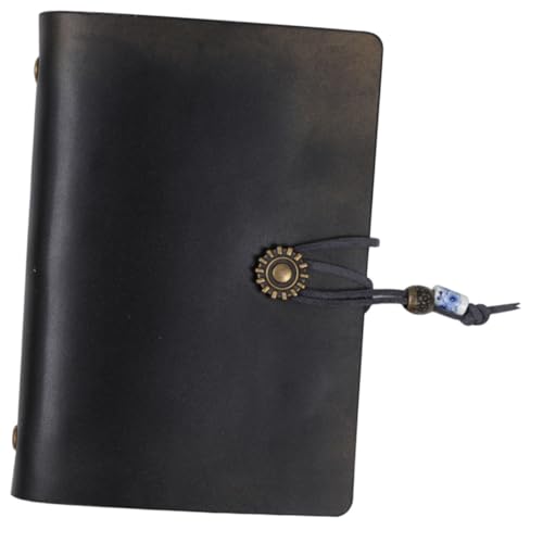GARIOUANS Vintage Leder Notizbuch mit Losem Leichtes Reisetagebuch und Tagebuch notizblock Schwarzes Retro Journal für Männer für Tägliche Planung und Notizen GARIOUANS Vintage Leder Notizbuch mit Losem Leichtes Reisetagebuch und Tagebuch notizblock Schwarzes Retro Journal für Männer für Tägliche Planung und Notizen von GARIOUANS