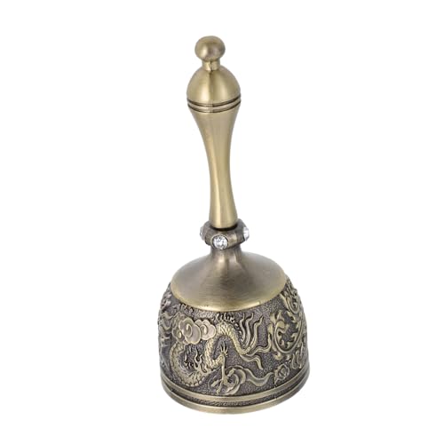GARIOUANS Vintage Metall Handglocke mit Chinesischem Drachen Design Ergonomischer Griff Vielseitig Einsetzbar für Service Dinner Yoga Gebet und Seniorenbetreuung GARIOUANS Vintage Metall Handglocke mit Chinesischem Drachen Design Ergonomischer Griff Vielseitig Einsetzbar für Service Dinner Yoga Gebet und Seniorenbetreuung von GARIOUANS