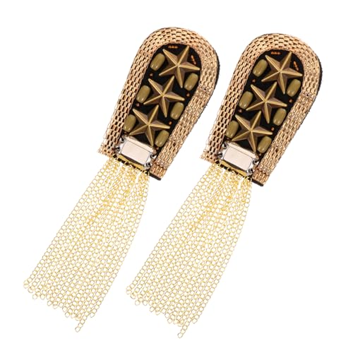 GARIOUANS Vintage Quasten Schulter epaulette für Damen Dekorative Metall brosche mit Fransen Vielseitiges Mode accessoire für Kleidung Hochzeit Cosplay und Festliche Anlässe GARIOUANS Vintage Quasten Schulter epaulette für Damen Dekorative Metall brosche mit Fransen Vielseitiges Mode accessoire für Kleidung Hochzeit Cosplay und Festliche Anlässe von GARIOUANS