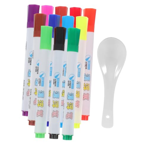 GARIOUANS Wasserfeste Whiteboard Marker Farben Abwischbare Stifte für Unterricht und Kreativität Löffel Schwimmfähig für Schule und Büro von GARIOUANS