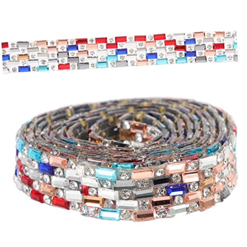 GARIOUANS Wasserstrahl Strassband Reihig Bunte Kristallsteine DIY Kleidungsschmuck zum Zuschneiden für Kostüme Taschen Schuhe Hochzeit Vielseitige Basteldekoration GARIOUANS Wasserstrahl Strassband Reihig Bunte Kristallsteine DIY Kleidungsschmuck zum Zuschneiden für Kostüme Taschen Schuhe Hochzeit Vielseitige Basteldekoration von GARIOUANS