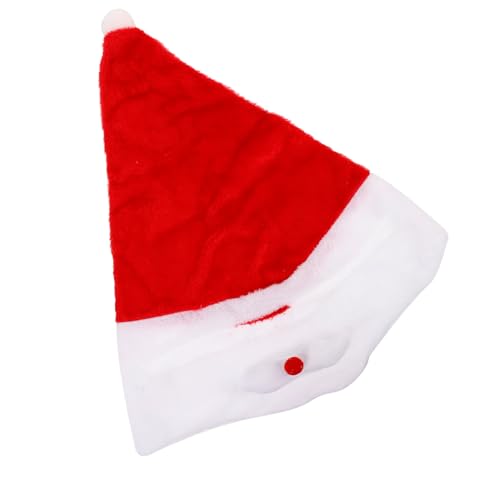 GARIOUANS Weihnachtlicher Santa Helmüberzug Faltbar Staub und Kratzschutz Weihnachtliches Design für Motorradhelme Warm Passend für Winterfahrten Festliche Nikolausmütze von GARIOUANS