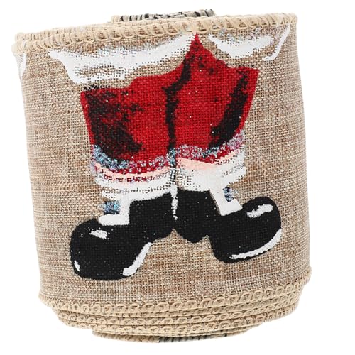 GARIOUANS Weihnachts Dekorband Bunt Strapazierfähiges DIY Geschenkband für Verpackung Schleifen Haarschmuck Basteln Glatte Textur Farbintensiv Leicht Vielseitig für Festtagsdeko von GARIOUANS