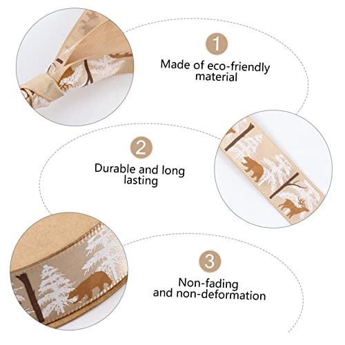 GARIOUANS Weihnachtsgeschenkband mit Tiermotiven Bedrucktes Dekoband für DIY Geschenkverpackung Partydeko Vielseitiges Geschenkband für Weihnachtsverpackungen und Bastelarbeiten GARIOUANS Weihnachtsgeschenkband mit Tiermotiven Bedrucktes Dekoband für DIY Geschenkverpackung Partydeko Vielseitiges Geschenkband für Weihnachtsverpackungen und Bastelarbeiten von GARIOUANS