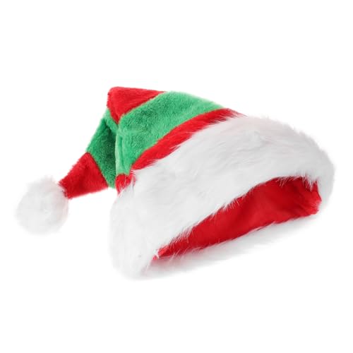 GARIOUANS Weihnachtsmütze Unisex Plüsch Santa Mütze aus Dickem Samt Bequem und Flauschig Klassische Nikolausmütze für Weihnachtsfeier und Festliche Dekoration Passende Kopfbedeckung für GARIOUANS Weihnachtsmütze Unisex Plüsch Santa Mütze aus Dickem Samt Bequem und Flauschig Klassische Nikolausmütze für Weihnachtsfeier und Festliche Dekoration Passende Kopfbedeckung für von GARIOUANS