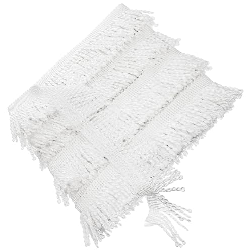 GARIOUANS Weiße Fransenborte für Gardinen und Heimdeko Polyester Spitzenband DIY Nähzubehör für Kissen Vorhänge Lampenschirme und Sofakissen Einfach zu Schneiden und Anzubringen GARIOUANS Weiße Fransenborte für Gardinen und Heimdeko Polyester Spitzenband DIY Nähzubehör für Kissen Vorhänge Lampenschirme und Sofakissen Einfach zu Schneiden und Anzubringen von GARIOUANS