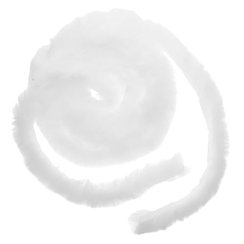 GARIOUANS Weißes Kunstpelzband Rolle Flauschiges Fellimitat Dekoband für Weihnachtsbaum und Kostüm DIY Langlebiges Fellband Meterware für Winterdeko und Festliche Bastelprojekte GARIOUANS Weißes Kunstpelzband Rolle Flauschiges Fellimitat Dekoband für Weihnachtsbaum und Kostüm DIY Langlebiges Fellband Meterware für Winterdeko und Festliche Bastelprojekte von GARIOUANS