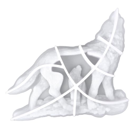 GARIOUANS Wolf Silikonform für DIY Projekte Flexible Gießform für Wolf Dekorationen für Kreative Bastelideen und Wandkunst Hochwertiges Langlebiges Material für von GARIOUANS