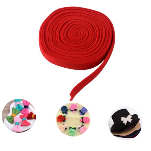 GARIOUANS Wollfilzband Rot Umweltfreundlich Langlebig Für DIY Weihnachtsbaum Schmuck Patchwork Applikationen Schleifen Kränze Dekorationen GARIOUANS Wollfilzband Rot Umweltfreundlich Langlebig Für DIY Weihnachtsbaum Schmuck Patchwork Applikationen Schleifen Kränze Dekorationen von GARIOUANS