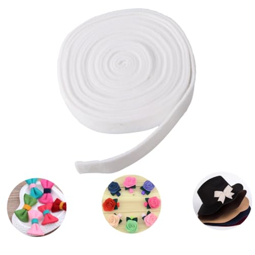 GARIOUANS Wollfilzband Weiß Umweltfreundliches Filzband für DIY Handwerk Weihnachtsbaumdekoration Bastelband für Kränze Applikationen und Schleifen Langlebiges Material für Patchwork und GARIOUANS Wollfilzband Weiß Umweltfreundliches Filzband für DIY Handwerk Weihnachtsbaumdekoration Bastelband für Kränze Applikationen und Schleifen Langlebiges Material für Patchwork und von GARIOUANS