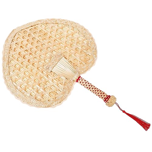 GARIOUANS Woven Hand Fan Vintage Straw Summer Handheld Fan für Dekoration und Kühlung Leicht Handgefertigt für Partys und Festivals GARIOUANS Woven Hand Fan Vintage Straw Summer Handheld Fan für Dekoration und Kühlung Leicht Handgefertigt für Partys und Festivals von GARIOUANS
