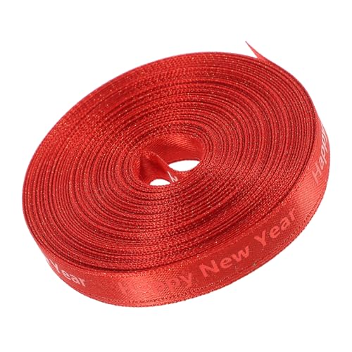 GARIOUANS Year Geschenkband Polyester Schleifenband Breit Lang Verschleißfestes Dekoband für Bastelprojekte Kränze Geschenkverpackung und Festliche Tischdekoration GARIOUANS Year Geschenkband Polyester Schleifenband Breit Lang Verschleißfestes Dekoband für Bastelprojekte Kränze Geschenkverpackung und Festliche Tischdekoration von GARIOUANS