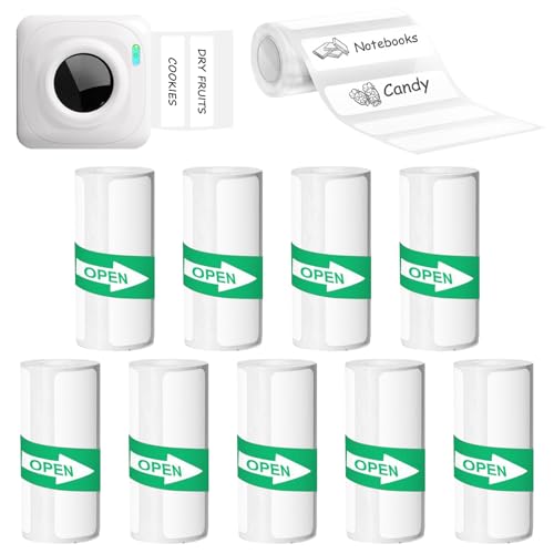 Thermo Etiketten Selbstklebend Rollen Thermorollen selbstklebende Aufkleber Drucker, 57 x 25 mm Thermische Etiketten Thermopapier für Kinder Sofortbildkameras Aufkleber Mini Thermal Papier Thermo Etiketten Selbstklebend Rollen Thermorollen selbstklebende Aufkleber Drucker, 57 x 25 mm Thermische Etiketten Thermopapier für Kinder Sofortbildkameras Aufkleber Mini Thermal Papier von GAROMIA