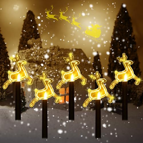 GAROMIA LED Gartenstecker Weihnachten Acryl Weihnachtsbeleuchtung Außenbeleuchtung Weihnachten Weihnachten Winter Advent Außen Deko für Garten Terrasse -Elch GAROMIA LED Gartenstecker Weihnachten Acryl Weihnachtsbeleuchtung Außenbeleuchtung Weihnachten Weihnachten Winter Advent Außen Deko für Garten Terrasse -Elch von GAROMIA