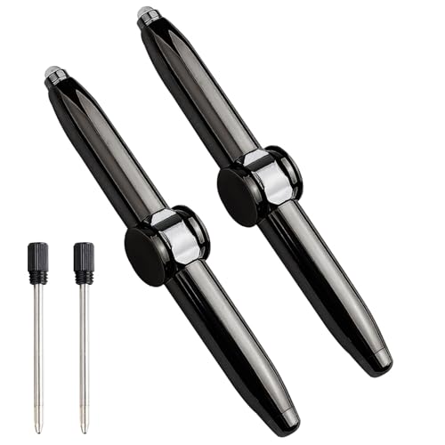 GAROMIA Spinning Pen 2 Stück Pen Stifte Penspinning Stift Spinning Pen Fidget Pen Adhs Stift Kugelschreiber für Erwachsene Kinder Geschenke Teenager von GAROMIA