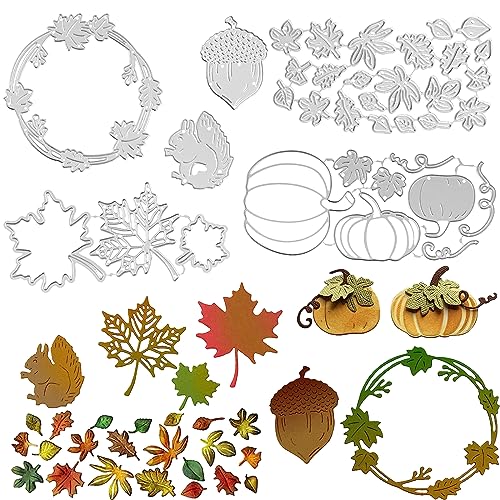 GAROMIA Stanzschablonen Herbst Set 6 Stück Erntedankfest Stanzschablonen Kürbis Herbstblättern Ahornblatt Stanzformen Blumen Stanzen Stampin up für Scrapbooking DIY Karten Herbstfest Deko GAROMIA Stanzschablonen Herbst Set 6 Stück Erntedankfest Stanzschablonen Kürbis Herbstblättern Ahornblatt Stanzformen Blumen Stanzen Stampin up für Scrapbooking DIY Karten Herbstfest Deko von GAROMIA