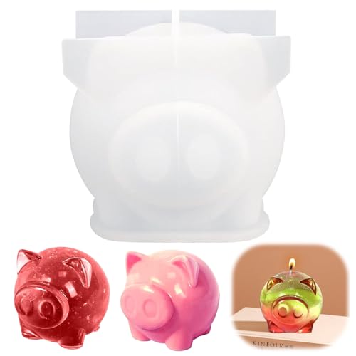 Silikonform Schwein Kerzenhalter Silikonformen Gießformen Kerzenhalter Gießform Kerzenhalter Schwein Kerzenformen zum Gießen von Kerzenhalterform Silikonform GlücksschweinKerzenhalter Form von GAROMIA