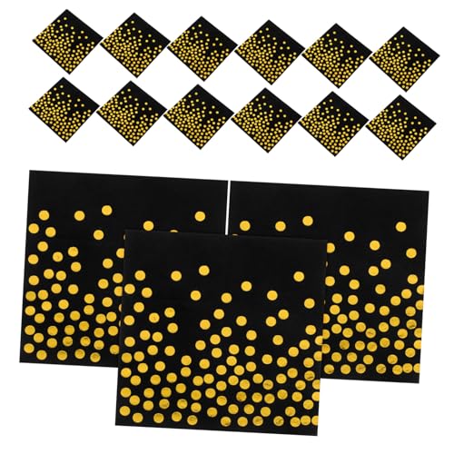 GAROZATION 1 Heißpräge Serviette Mit Punkten, Neujahrsservietten, Dessertservietten, Cocktailservietten, Papierservietten „Happy Birthday“, Partyservietten, Hochzeitsservietten, von GAROZATION