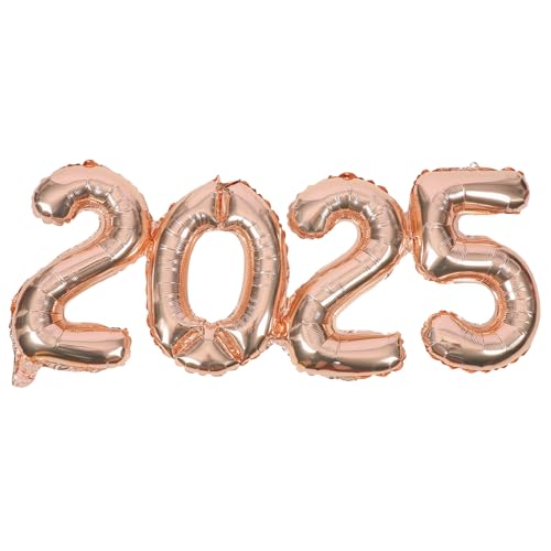 GAROZATION 1 Set 2025 2025 Ballon Neujahrsballon Für 2025 Ballons Für Abschlussfeier Dekorative Ballons Party Requisiten Neujahrsornamente Neujahrsballons 2025 Neujahrspartyzubehör von GAROZATION